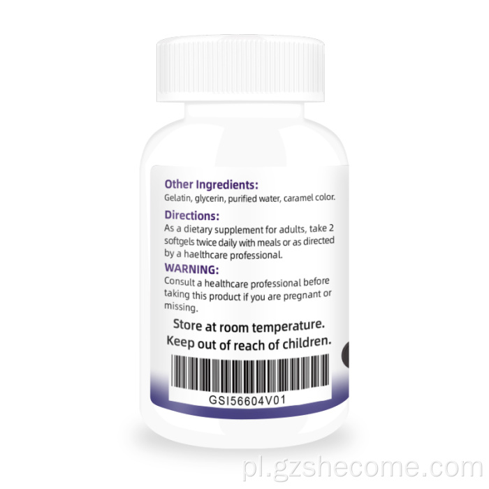 Obsługuje miękkie miękkie miękkie kwas linolowy o zdrowej masie